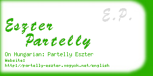 eszter partelly business card